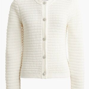 Lady jacket cardigan with gem buttons